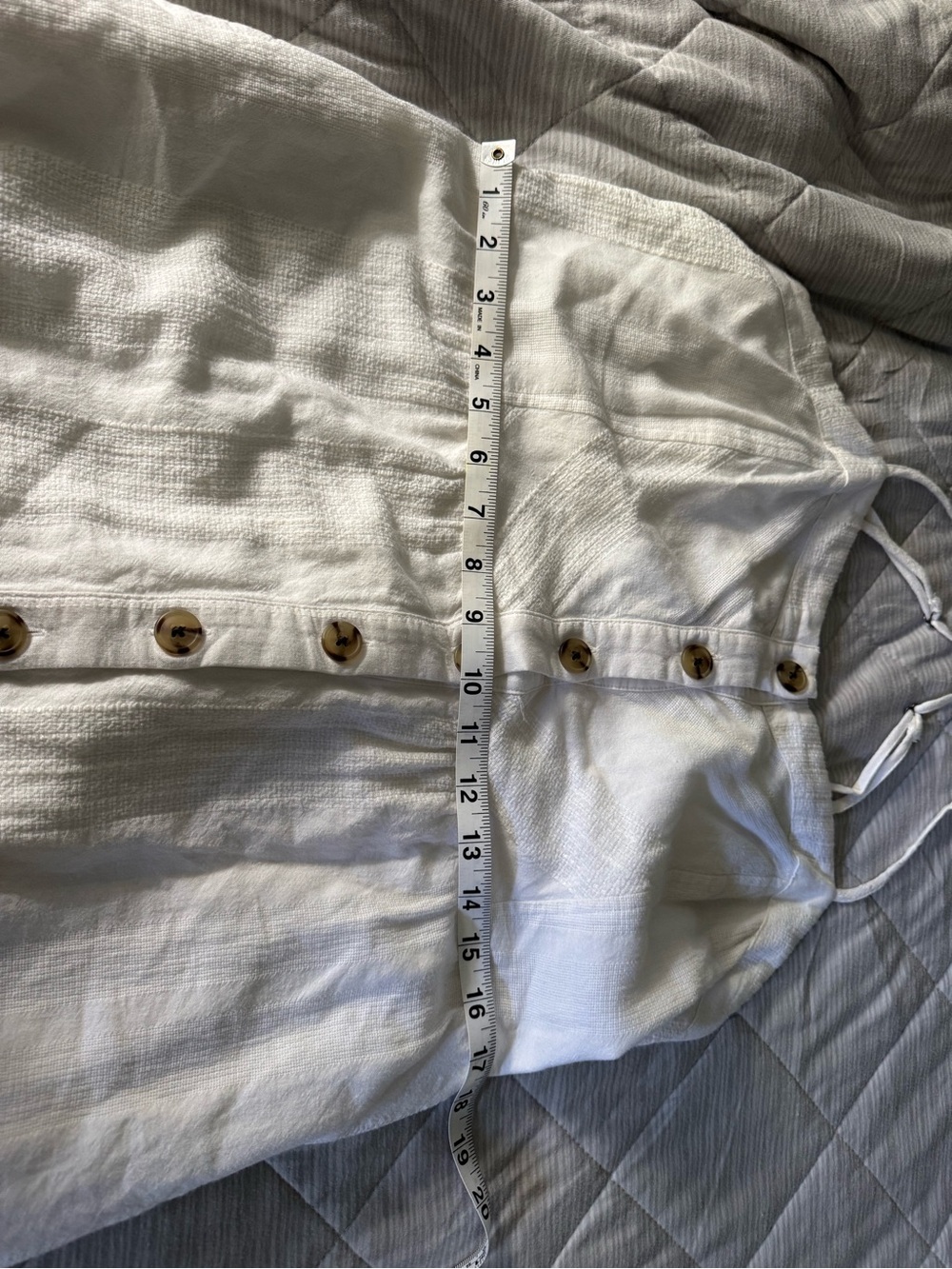 Universal Thread White Textured Button Front Sundress - Picture 11 of 14